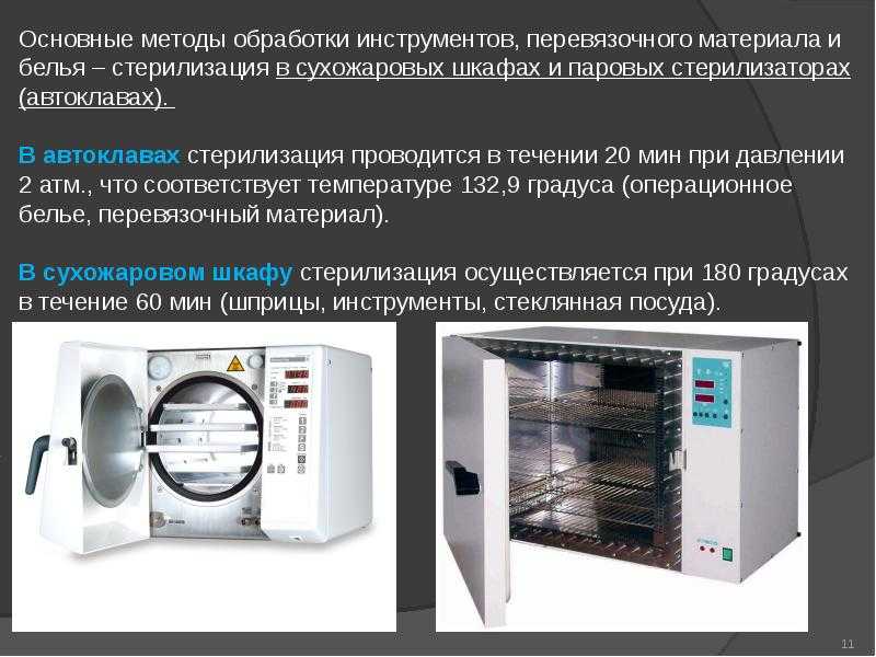 Термические методы стерилизации  - med24info.com