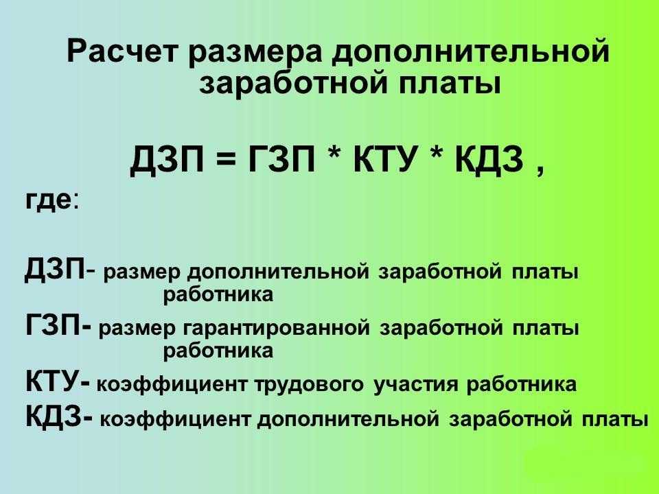 Расчёт коэффициента трудового участия