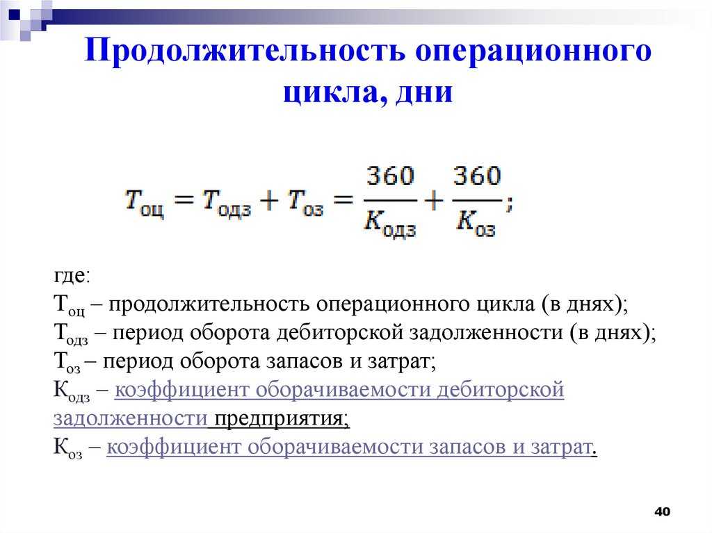 Производственный, операционный и финансовый цикл: формулы, расчет и анализ