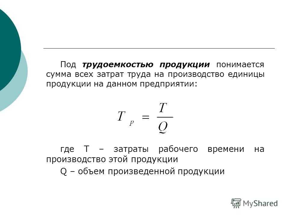 Что такое трудоемкость? формула расчета :: businessman.ru