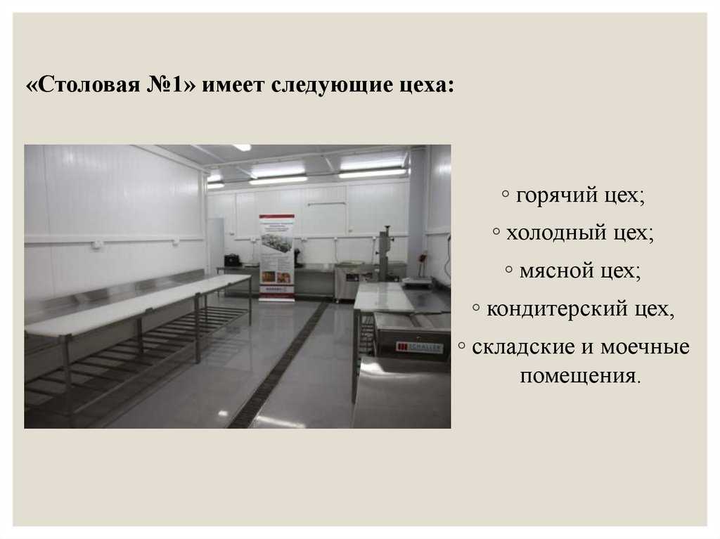 Мясной цех на предприятиях общественного питания