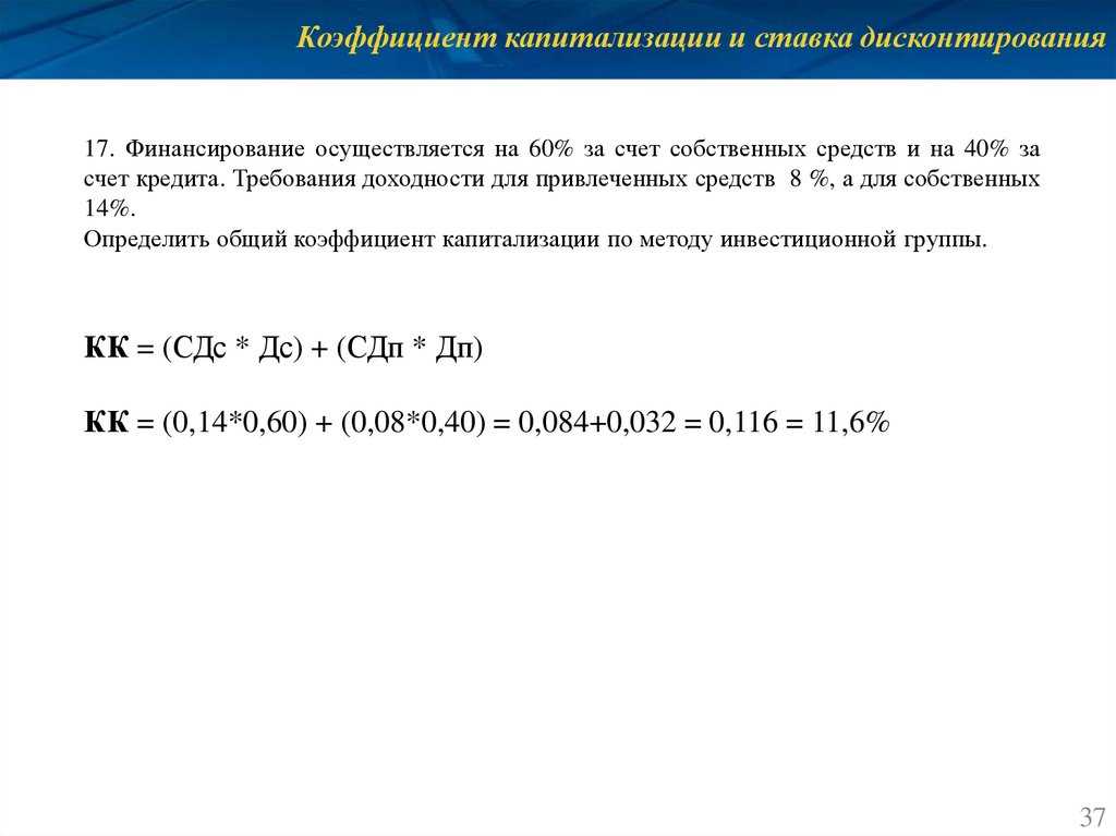 Метод капитализации доходов для оценки бизнеса + пример расчета в excel