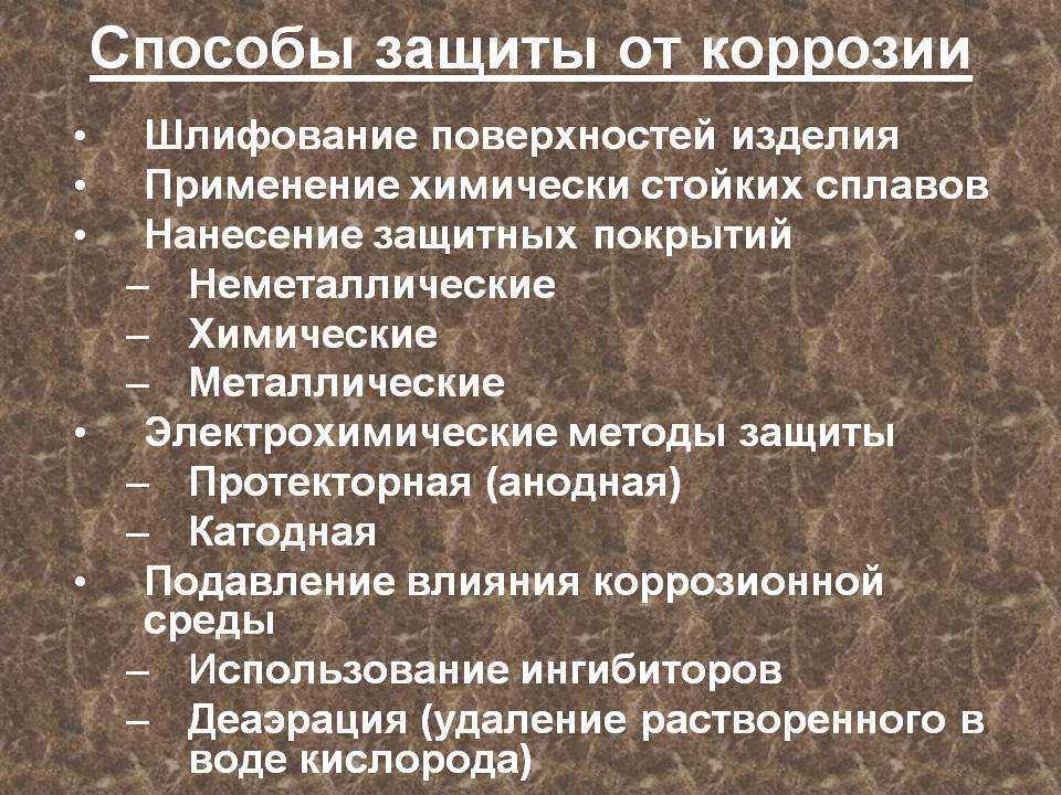 Антикоррозийные покрытия